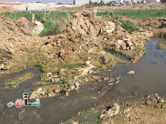 فيديو : مبروك لكفر قاسم واخيراً يوجد لدينا بحيرة من مياه المجاري ... والينابيع تنعم بأموال كفرقاسم دون فائدة